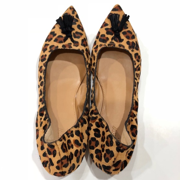 j crew calf hair flats